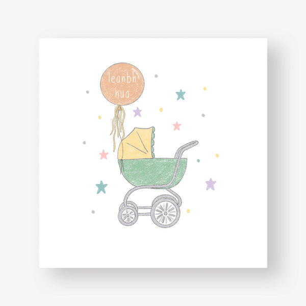 Connect The Dots Design Leanbh Nua/New Baby Pram