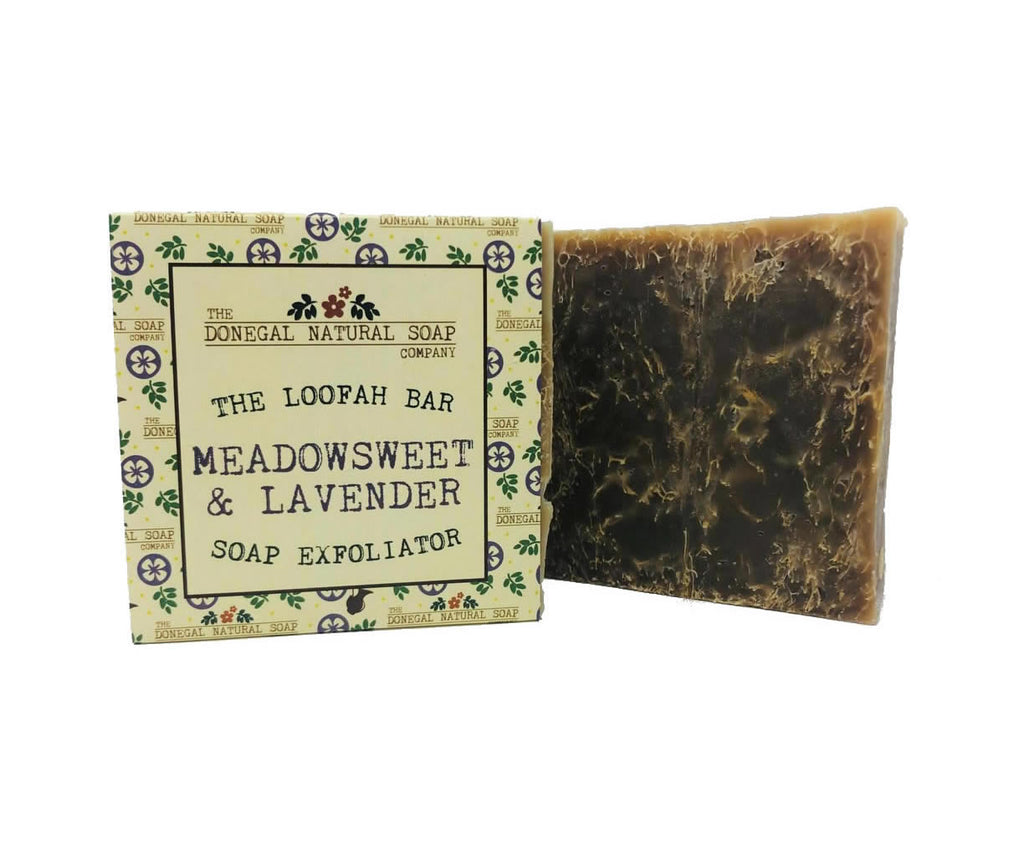 The Donegal Natural Soap Company The Loofah Bar Meadowsweet & Lavender Soap Exfoliator