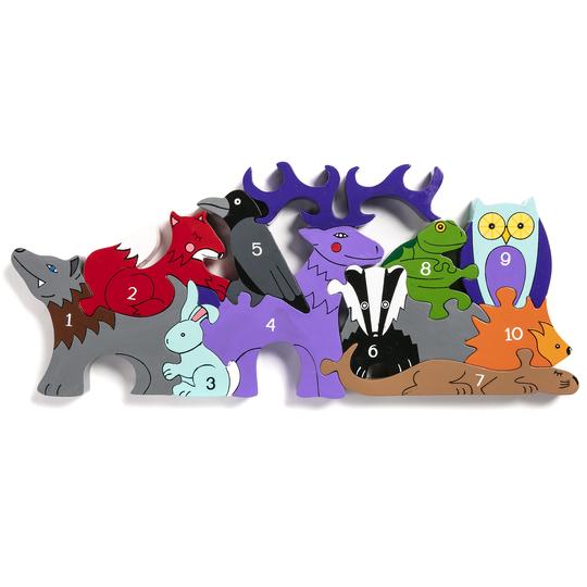 Alphabet Jigsaws Number Woodland Jigsaw Puzzle