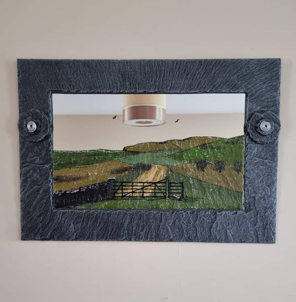 Nick Alma - Carntogher Slate Mirror Large