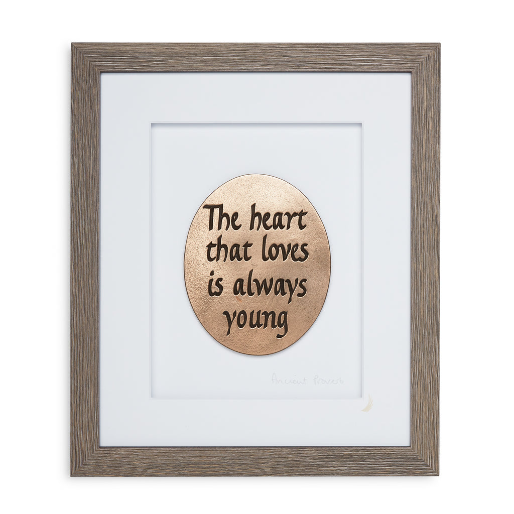 Wild Goose The Heart That Loves Is Always Young Framed