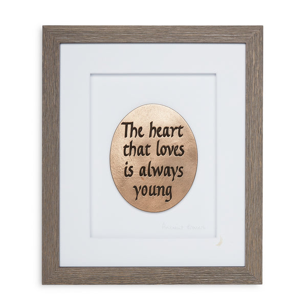 Wild Goose The Heart That Loves Is Always Young Framed