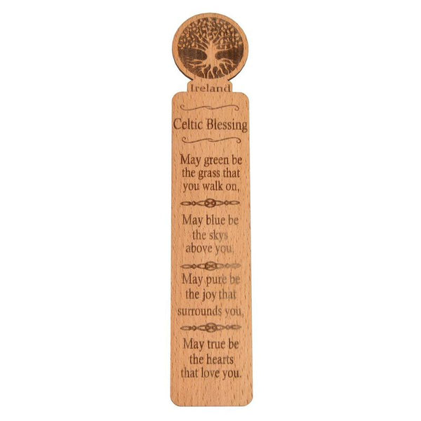 Wooden Irish Bookmark With Tree of Life Design
