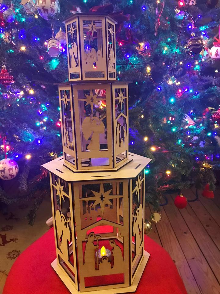 Piece Makers Christmas Tower Nativity