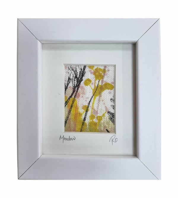 Ruth Osborne Mini Art 'Meadow' Irish Linen Original