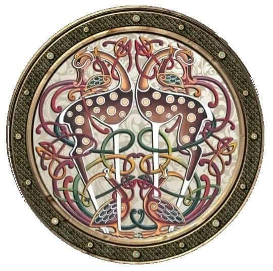 The Celtic Card Team Deer and Birds 4 Pack Irish Coaster