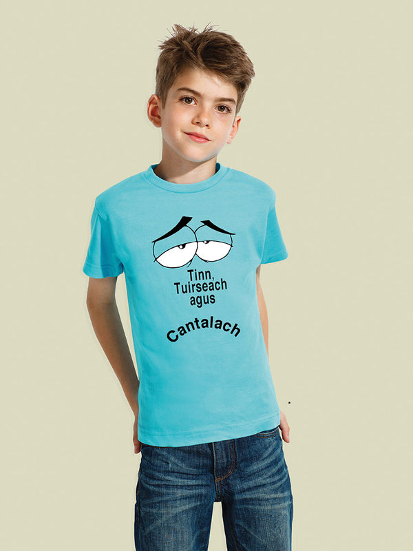 An Spailpín Fánach Sick  Tired & Cranky TINN, TUIRSEACH agus CANTALACH T-Shirt Light Blue