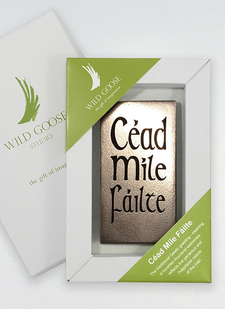 Wild Goose Studio Céad Míle Fáilte Plaque Small